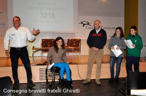 Consegna brevetti fratelli Ghiretti